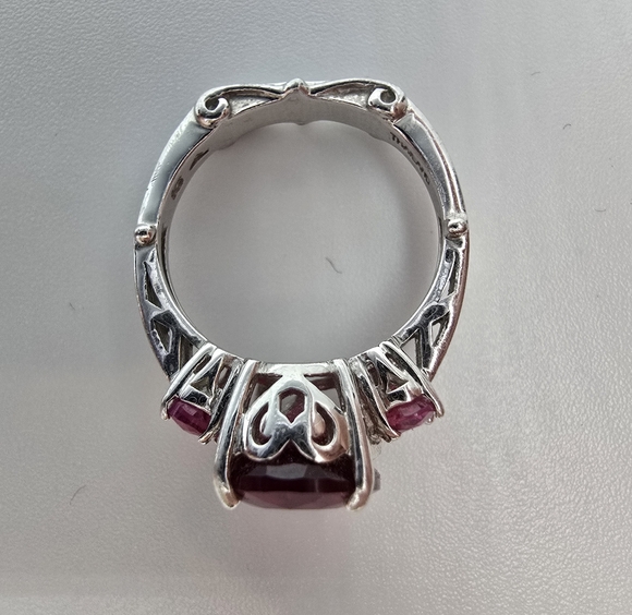 Sterling Silver Ruby Ring - Picture 11 of 16